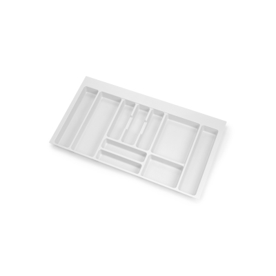 Emuca Portaposate Optima Vertex/Concept 500mm (Spalle 16mm), 900, Plastica bianca, Tecnoplastica
