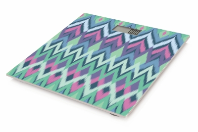 Kooper Bilancia P/Persone Zigzag Blu Vetro Temperato