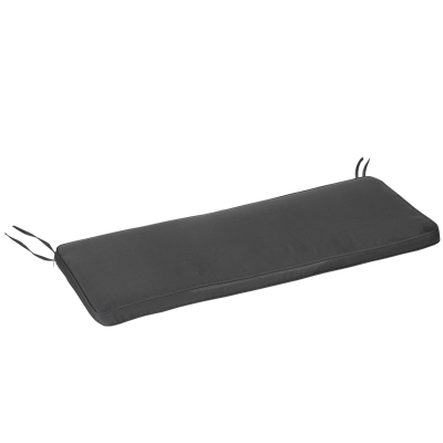 Outsunny Cojín para Banco de Exterior 110x46x5 cm Desenfundable y Lavable Almohadilla Acolchado para Banco Doble de Jardín Patio Terraza Gris