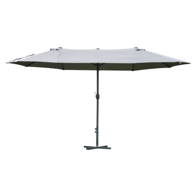 Grand parasol acier polyester haute densité