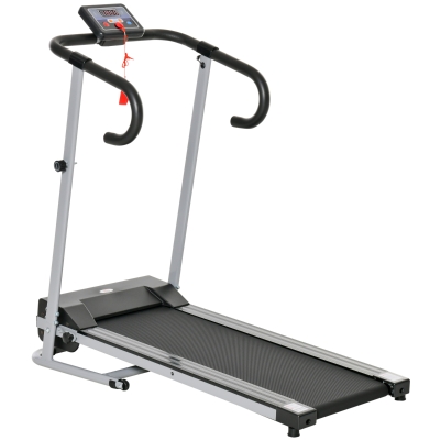 HOMCOM Cinta de Correr y Andar Plegable y Eléctrica de 500W para Fitness 1-10Km/h con Pantalla LCD y Carga Máx. 110 kg