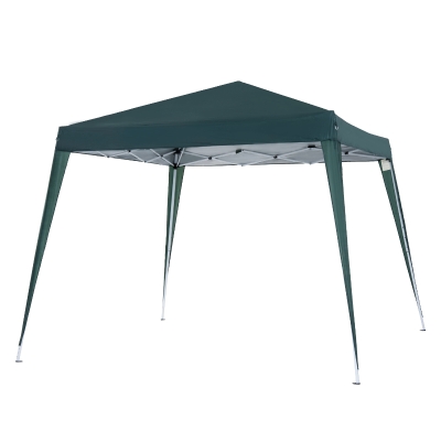 Outsunny Gazebo Pieghevole da Giardino 3x3m Acciaio e Poliestere, Verde