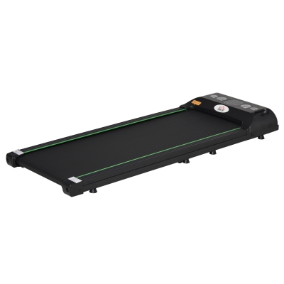 HOMCOM Tapis Roulant Elettrico Senza Manubrio, Display LED e Telecomando - Nero