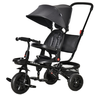 Tricycle enfant évolutif pliable multi-équipé métal PP