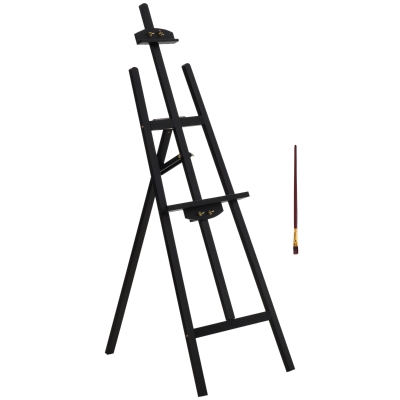 HOMCOM Chevalet d'artiste sur pieds dim. 51,5L x 71,5l x 134,5H cm inclinaison réglable 90° max. bois de pin