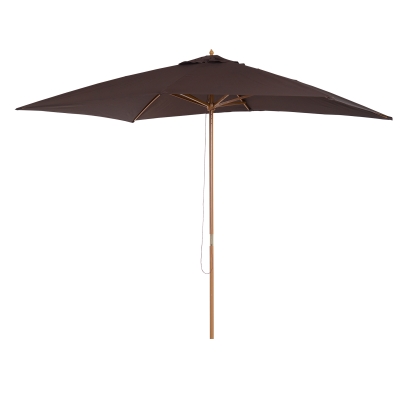 Outsunny Ombrellone in Legno da Esterno Giardino 2 x 2.95 x 2.55m Marrone
