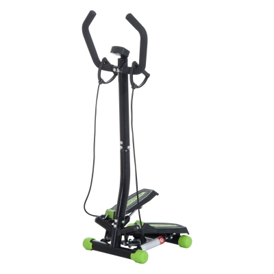 HomCom Stepper Professionale Fitness con Manubrio e Corde, 40x48x118cm