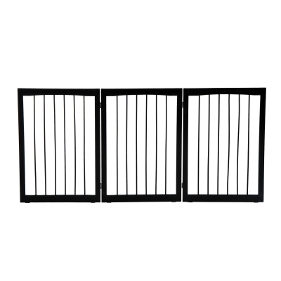 PawHut Cancellino per Cani e Animali Domestici a 3 Sezioni, Divisorio di Sicurezza Pieghevole, 160x1.2x76cm