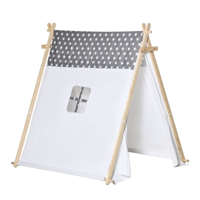 Tente teepee indien pour enfant motif étoiles