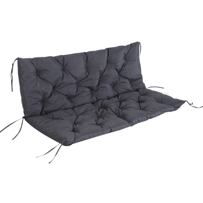 Outsunny Outdoor Garden Patio Bench Swing Chair Replacement Seat Pad Cushions Backrest (150 x 98 cm, 3 Seater)