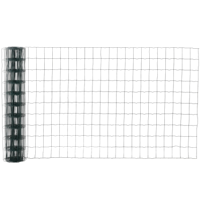 PawHut 1m x 10m Chicken Wire Mesh, Foldable PVC Coated Welded Garden Fence, Roll Poultry Netting, for Rabbit, Green