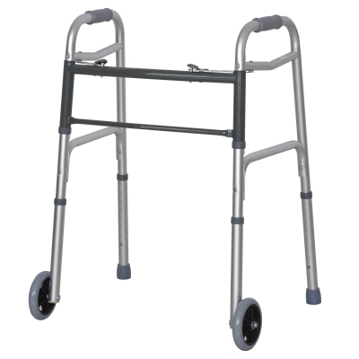 Homcom Premergator Pliabil si Super Lejer din Aluminiu cu 2 Roti si Inaltime Reglabila 77-95cm