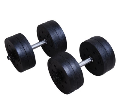 HomCom Set de 2 Gantere cu Discuri 18Kg
