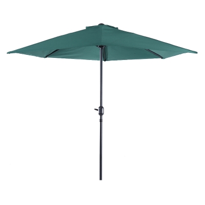 Outsunny Umbrela Semicirculara Impermeabila Protectie UV Verde 269 x 138 x 236cm
