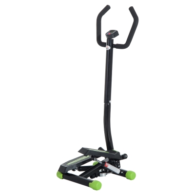 HomCom Stepper Profesional Fitness cu Manubriu si Corzi, 40x48x118cm