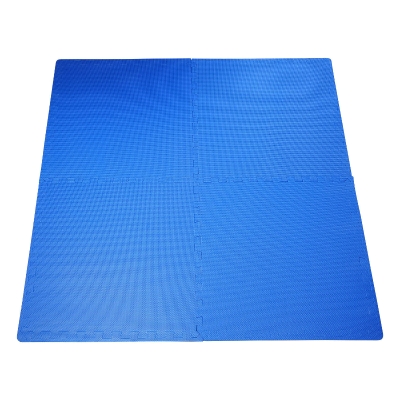 HomCom set covor tip puzzle 8 bucati, 60x60cm, albastru