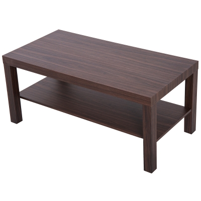 Homcom Masuta Joasa in Lemn de Sufragerie, Castaniu, 90x45x40.5cm