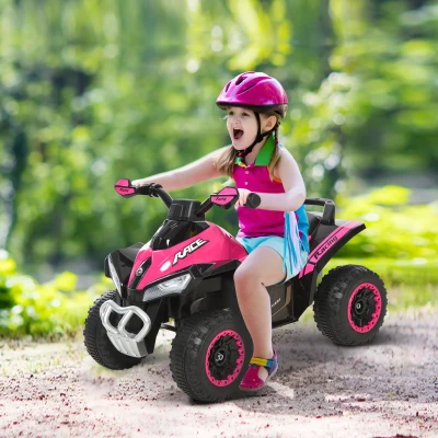 ATV jucarie pentru copii, lumini si sunete,18-36 luni, roz