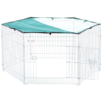 PawHut Tarc modular pentru Animale cu Acoperire Impermeabila 6 Module 59 x 60cm