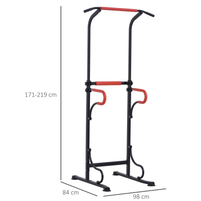 HOMCOM bara tractiune, inaltime reglabila, 98x84x171-219cm(m-3)