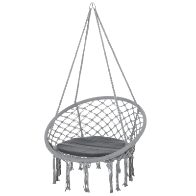 Fauteuil suspendu macramé coton polyester