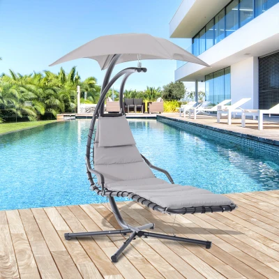 Outsunny® Hängeliege Schwingliege Hollywoodschaukel Metall