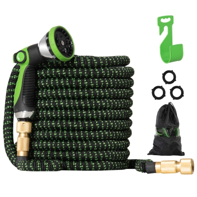 Outsunny Gartenschlauch 10 Sprühfunktionen dehnbar 22,5 m Ø20 mm