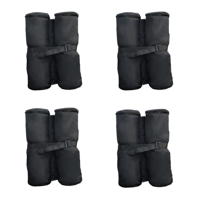 Outsunny Piedistallo zavorra per ancoraggio gazebo, 4 pezzi, nero