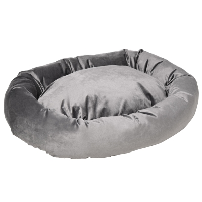 Lit pour chien chat orthopédique housse lavable amovible gris
