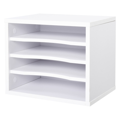 Vinsetto Organizer da Scrivania 35.5x25x28.6cm, Bianco
