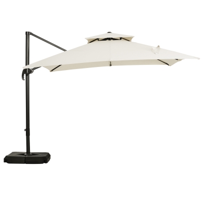 Outsunny Steel Frame Outdoor Roma Cantilever Umbrella