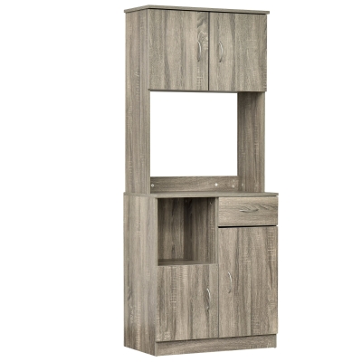 HOMCOM Credenza Moderna per Cucina o Sala da Pranzo, 71x41x178cm - Grigio