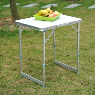 Outsunny Garden Outdoor Camping Table Portable Folding Picnic Table Aluminium Frame 60L x 45W x 65H (cm)