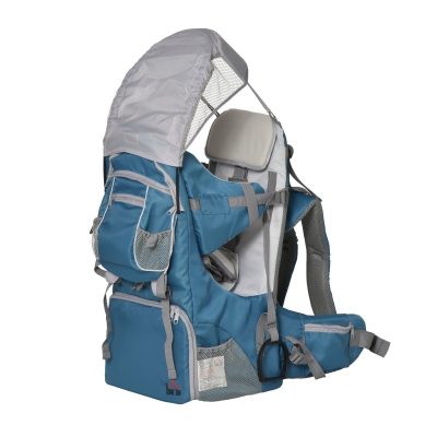 HOMCOM Child Carrier Baby Backpack Carrier for Hiking with Ergonomic Hip Seat Detachable Backpack and Canopy Adjustable Straps for Toddlers Age 6 to 36 Months
