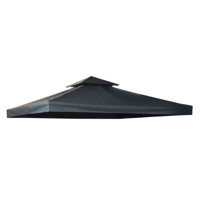 Outsunny Techo Reemplazo para Carpa 3x3 m Pabellón de Poliéster para Jardín Terraza Aire Libre Exterior - Color Gris Oscuro