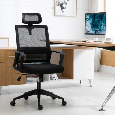 Office Chair 56.5cm x 47cm x 120cm Black