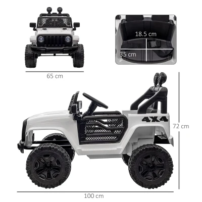 HOMCOM Kids Electric Ride-On Car SUV Remote Control 3-6 Yrs