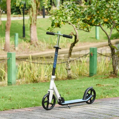 HOMCOM Folding Kids Kick Scooter Ride-On Toy Blue