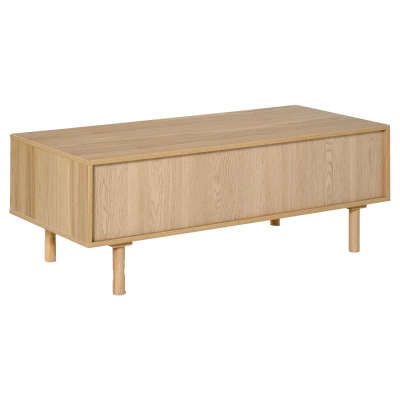 Table basse design Urban Craft placard niche panneaux particules bois pin
