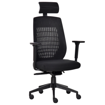 Vinsetto Sedia da Ufficio Ergonomica Altezza e Inclinazione regolabile - Nero