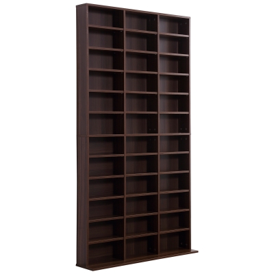 Homcom Bibliothèque Etagère Design Moderne Marron 102 x 24 x 195 cm