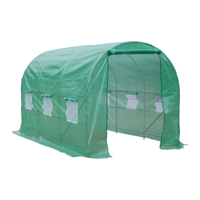 Outsunny Serre de Jardin Verte 7m² 3,5 x 2 x 2 m