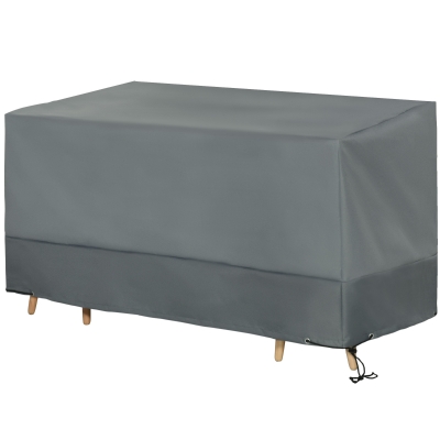 Outsunny 127x72cm Outdoor Garden Rattan Furniture Protective Cover Water UV Resistant