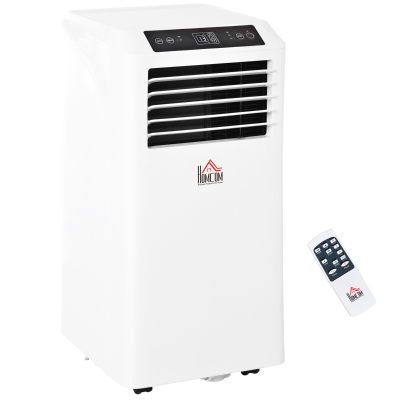 HOMCOM 10000BTU Portable ABS Air Conditioner w/ Remote Control White