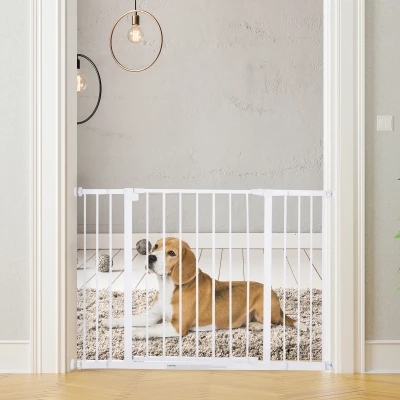 PawHut Cancellino per cani 76-107cm x 76cm Bianco
