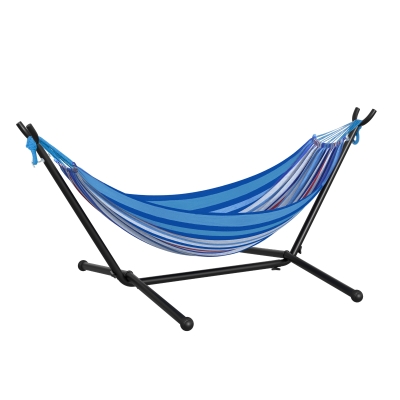 Hamac de jardin 1 place avec support et sac transport