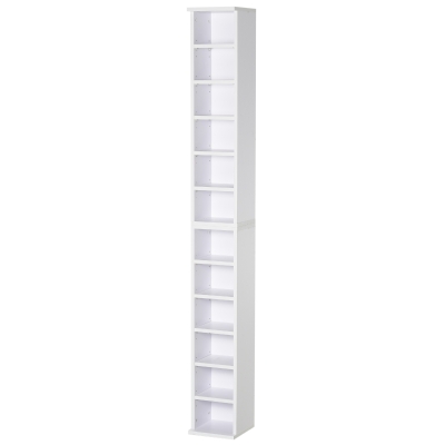 HOMCOM CD-Ständer 2er-Set 21 cm x 22,5 cm x 88,5 cm