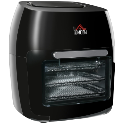 HOMCOM Heißluftfritteuse 11 L 1800W mit 8 Menüs 32 x 35,6 x 37,9 cm