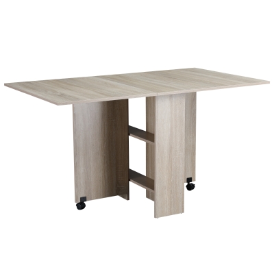 HOMCOM Klapptisch 80B x 140T x 74H cm braun