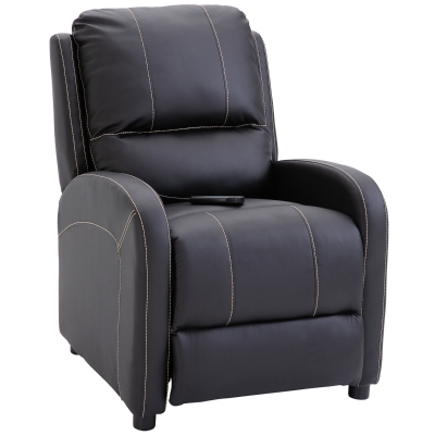 HOMCOM Massagesessel Relaxsessel 165°-Neigung Schwarz